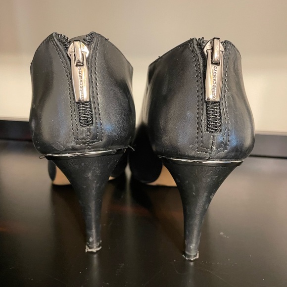 Vince Camuto Black Leather Booties - Picture 2 of 5